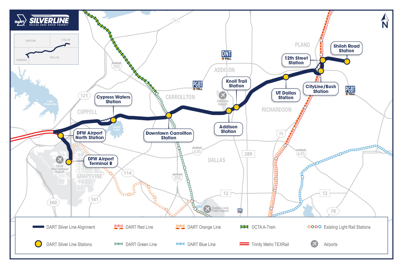 DFW to UTD Public Transport
