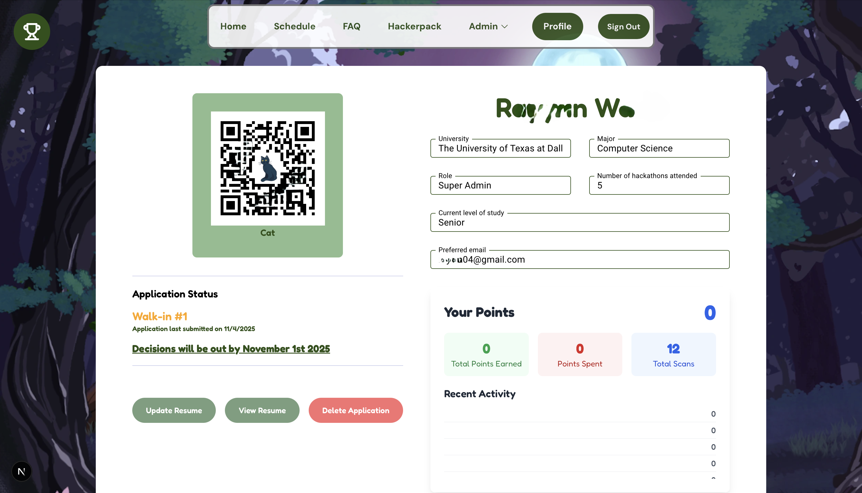 Walk-in Waitlist Number